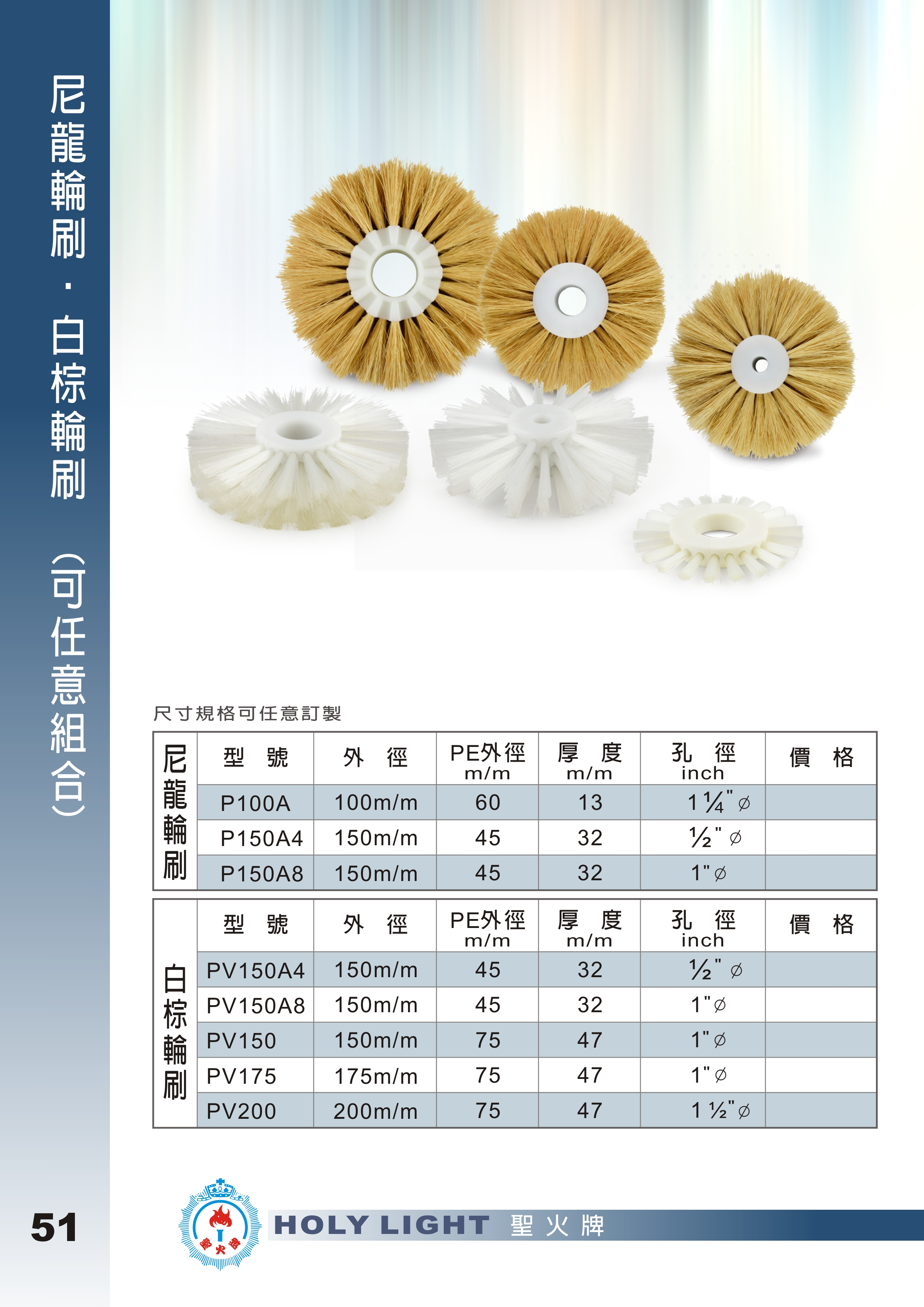 18-1.尼龍輪刷／白棕輪刷